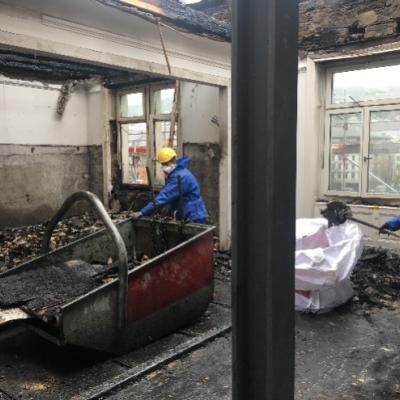 Lavori di sgombero della frazione grossolana e di quella fine delle macerie, Markus Durrer, IBH Expertenstelle Chur