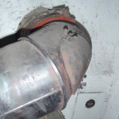 Photo de l'étanchéité d'un conduit de cheminée